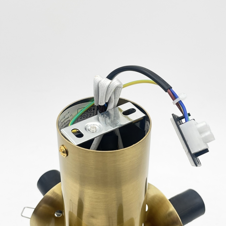 Loftlampe SFERIO 3xE14/5W/230V messing/røget beige