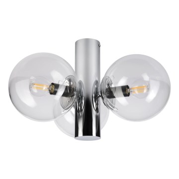 Loftlampe SFERIO 3xE14/5W/230V poleret krom/klar