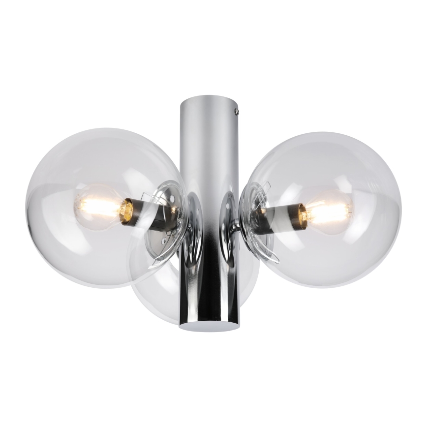 Loftlampe SFERIO 3xE14/5W/230V poleret krom/klar