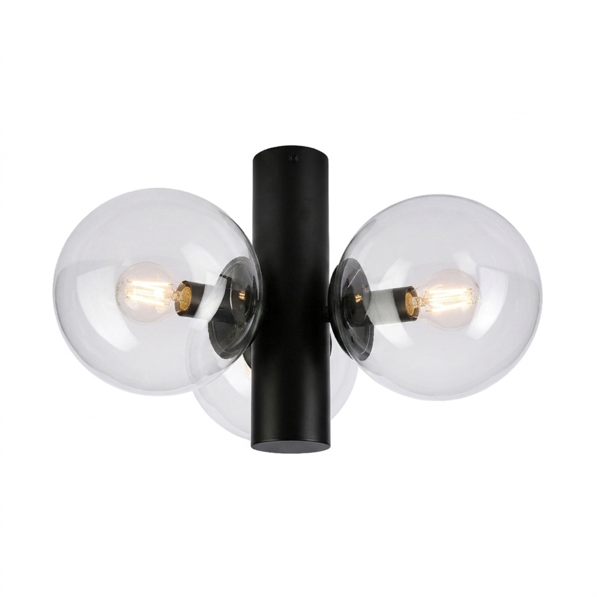 Loftlampe SFERIO 3xE14/5W/230V sort/klar