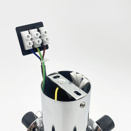 Loftlampe SFERIO 4xE14/5W/230V blank krom/klart glas