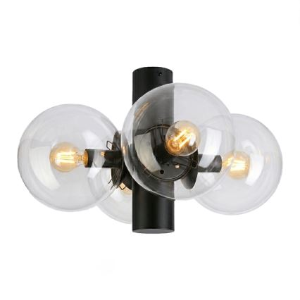 Loftlampe SFERIO 4xE14/5W/230V sort/klar