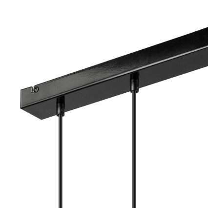 Loftlampe på kabel SIMON 3xE27/60W/230V bøg