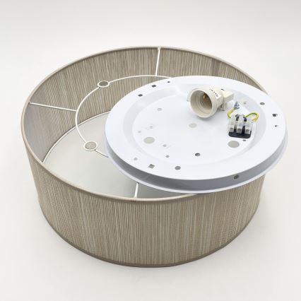 Loftlampe SIRJA 1xE27/15W/230V Ø 35 cm beige