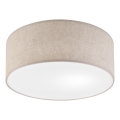 Loftlampe SIRJA 1xE27/15W/230V Ø 35 cm beige