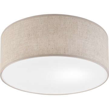 Loftlampe SIRJA 1xE27/15W/230V Ø 35 cm beige