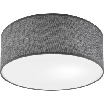 Loftlampe SIRJA 1xE27/15W/230V Ø 35 cm grå