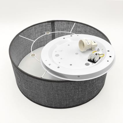 Loftlampe SIRJA 1xE27/15W/230V Ø 35 cm grå