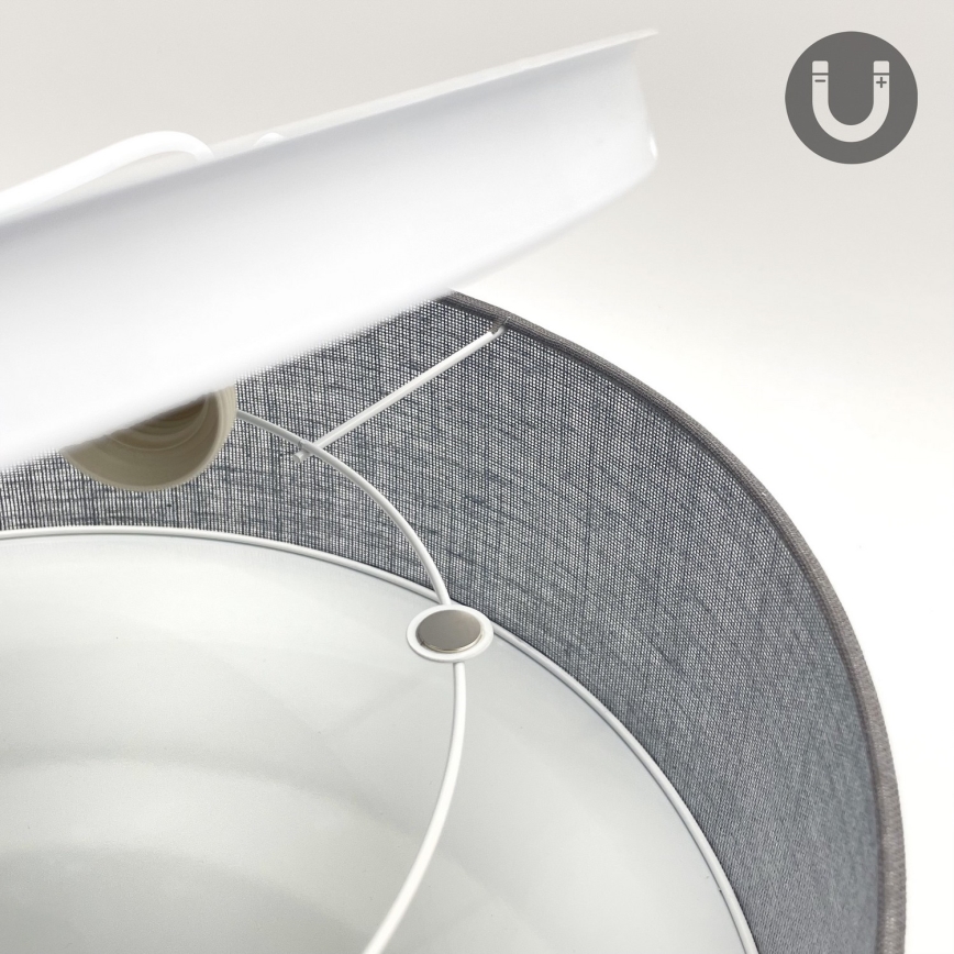 Loftlampe SIRJA 1xE27/15W/230V Ø 35 cm grå