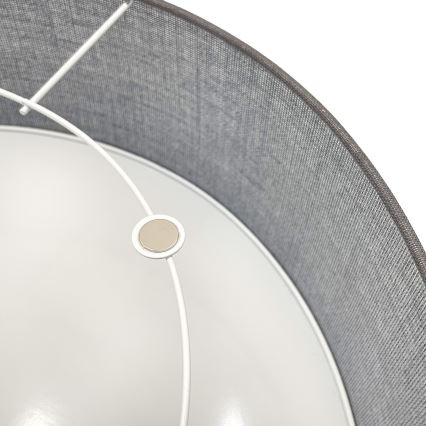 Loftlampe SIRJA 1xE27/15W/230V Ø 35 cm grå