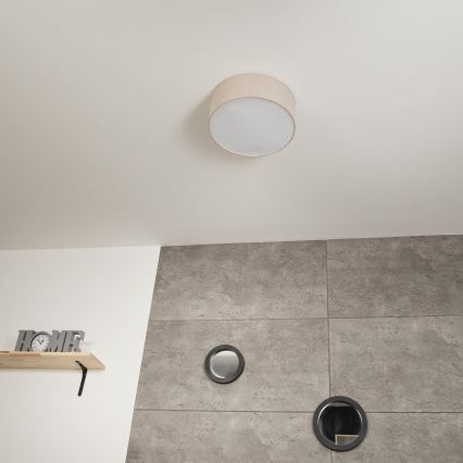Loftlampe SIRJA 1xE27/60W/230V diam. 35 cm beige