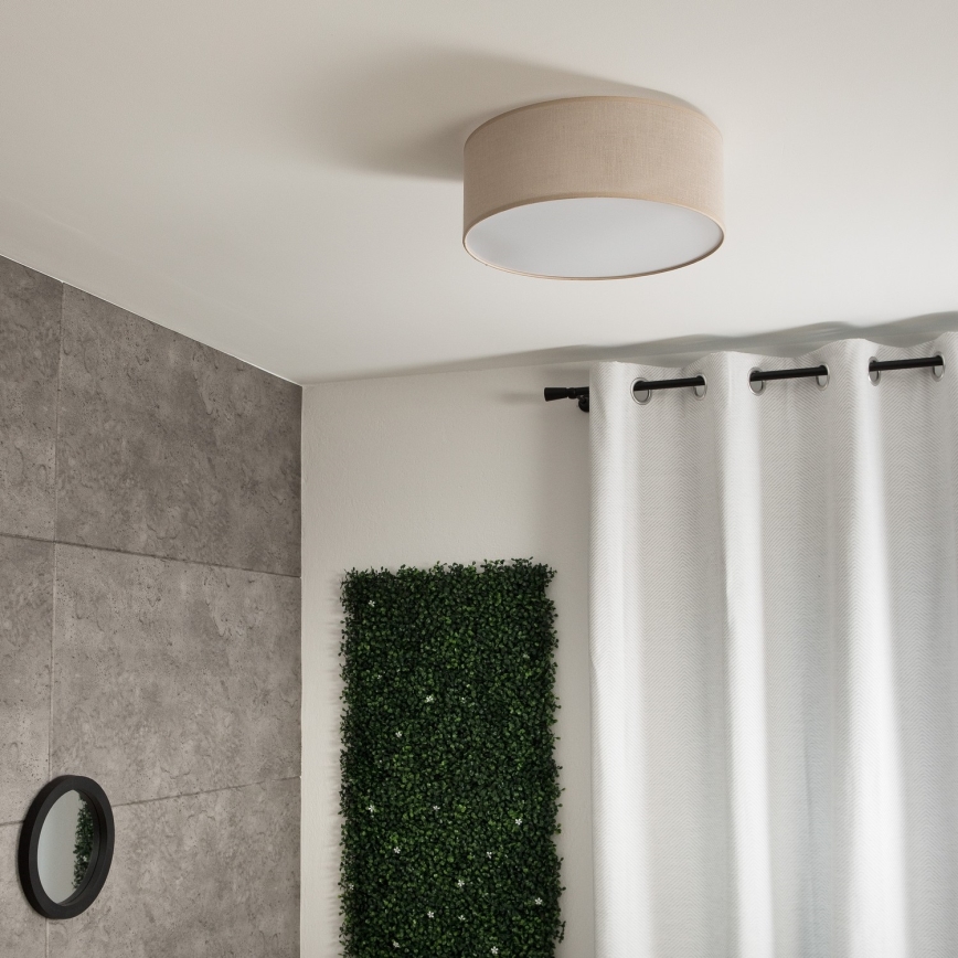 Loftlampe SIRJA 1xE27/60W/230V diam. 35 cm beige