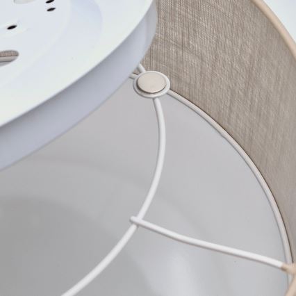Loftlampe SIRJA 1xE27/60W/230V diam. 35 cm beige