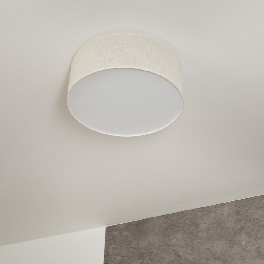 Loftlampe SIRJA 1xE27/60W/230V diameter 35 cm cremefarvet