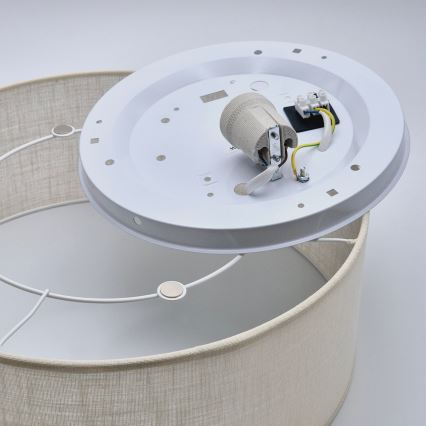 Loftlampe SIRJA 1xE27/60W/230V diameter 35 cm cremefarvet