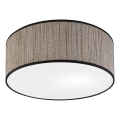 Loftlampe SIRJA 2xE27/15W/230V, Ø 35 cm, brun