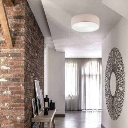 Loftlampe SIRJA 2xE27/15W/230V Ø 45 cm beige