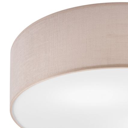 Loftlampe SIRJA 2xE27/15W/230V Ø 45 cm beige