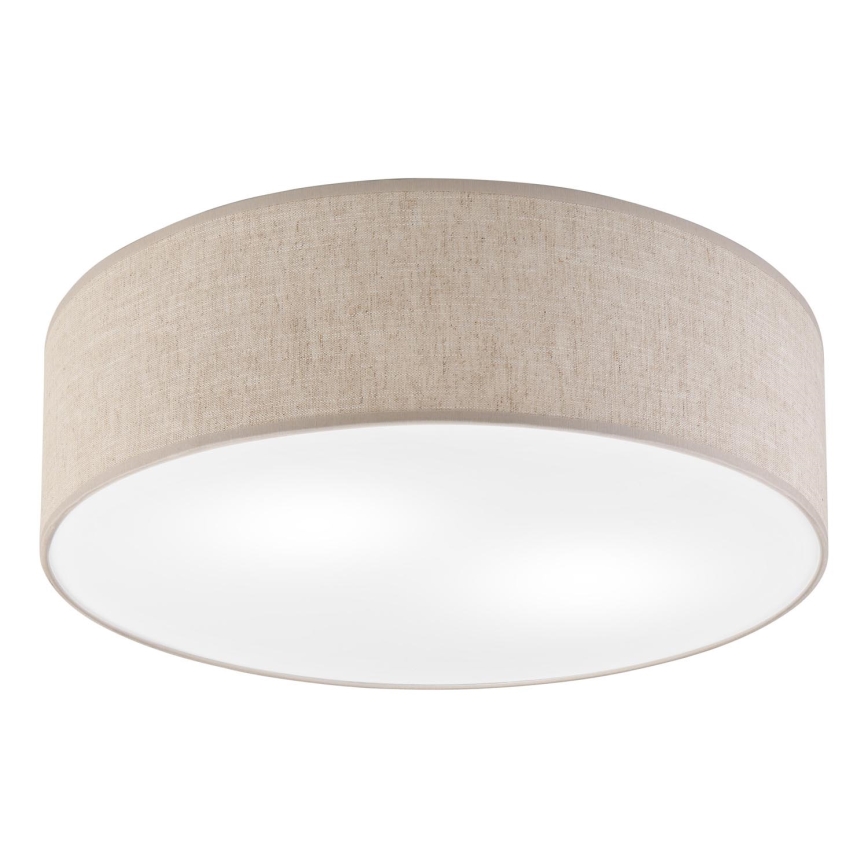 Loftlampe SIRJA 2xE27/15W/230V Ø 45 cm beige