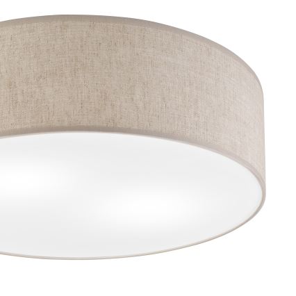 Loftlampe SIRJA 2xE27/15W/230V Ø 45 cm beige