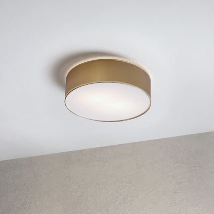Loftlampe SIRJA 2xE27/15W/230V Ø 45 cm brun/guld