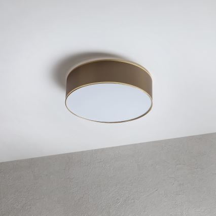 Loftlampe SIRJA 2xE27/15W/230V Ø 45 cm brun/guld