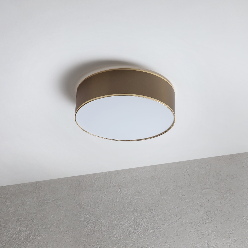 Loftlampe SIRJA 2xE27/15W/230V Ø 45 cm brun/guld