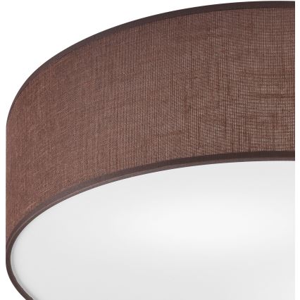 Loftlampe SIRJA 2xE27/15W/230V Ø 45 cm brun