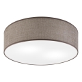 Loftlampe SIRJA 2xE27/15W/230V Ø 45 cm brun