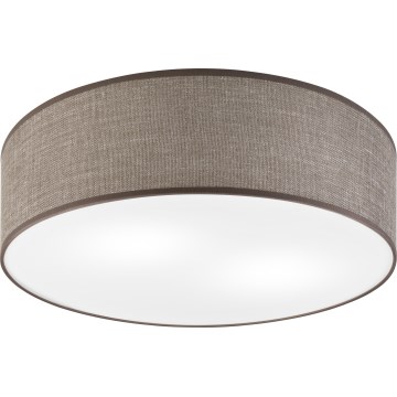 Loftlampe SIRJA 2xE27/15W/230V Ø 45 cm brun