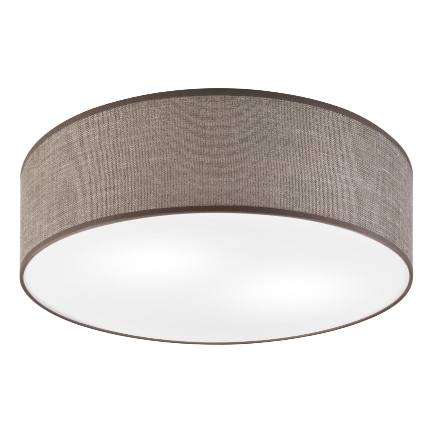 Loftlampe SIRJA 2xE27/15W/230V Ø 45 cm brun