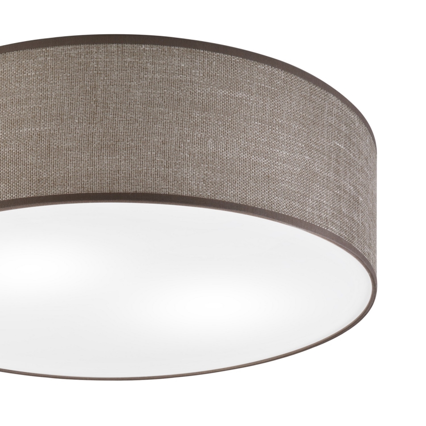 Loftlampe SIRJA 2xE27/15W/230V Ø 45 cm brun