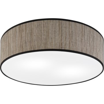 Loftlampe SIRJA 2xE27/15W/230V Ø 45 cm brun