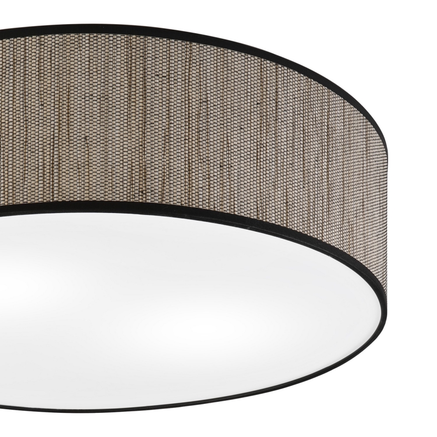 Loftlampe SIRJA 2xE27/15W/230V Ø 45 cm brun