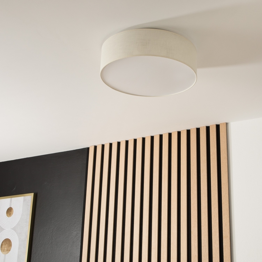 Loftlampe SIRJA 2xE27/15W/230V Ø 45 cm cremefarvet
