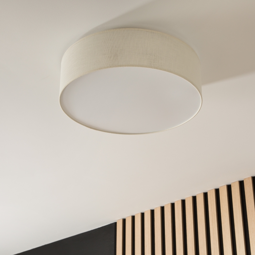 Loftlampe SIRJA 2xE27/15W/230V Ø 45 cm cremefarvet