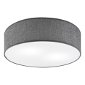 Loftlampe SIRJA 2xE27/15W/230V Ø 45 cm grå