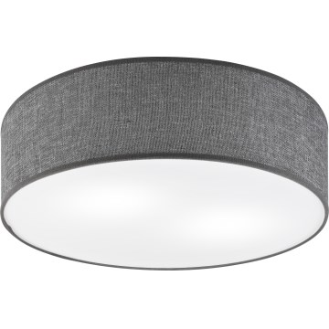 Loftlampe SIRJA 2xE27/15W/230V Ø 45 cm grå