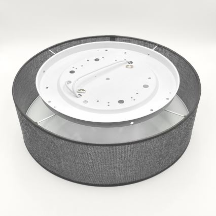 Loftlampe SIRJA 2xE27/15W/230V Ø 45 cm grå