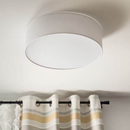 Loftlampe SIRJA 2xE27/15W/230V Ø 45 cm hvid