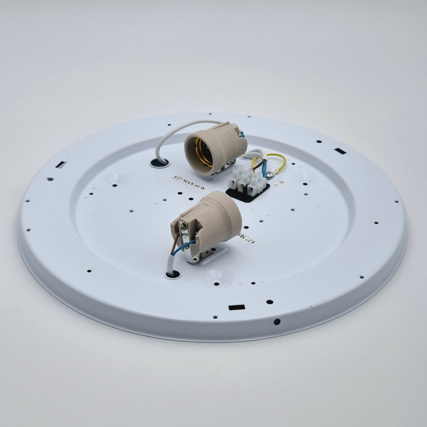 Loftlampe SIRJA 2xE27/15W/230V Ø 45 cm hvid