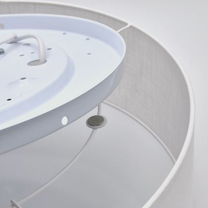 Loftlampe SIRJA 2xE27/15W/230V Ø 45 cm hvid