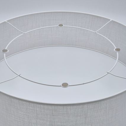 Loftlampe SIRJA 2xE27/15W/230V Ø 45 cm hvid