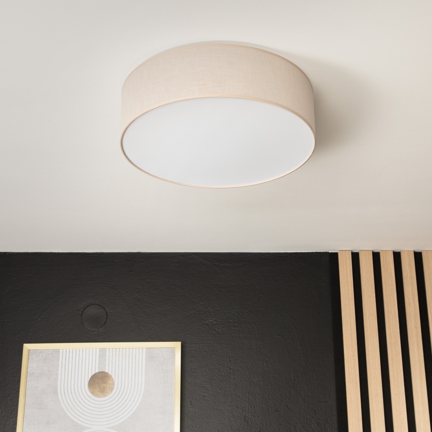 Loftlampe SIRJA 2xE27/60W/230V diam. 45 cm beige