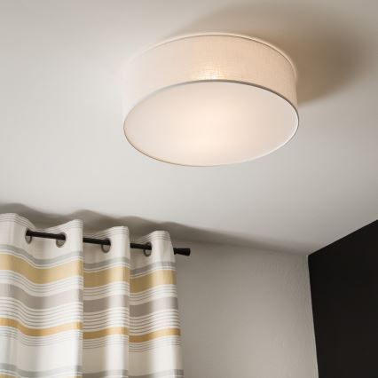 Loftlampe SIRJA 2xE27/60W/230V diam. 45 cm hvid