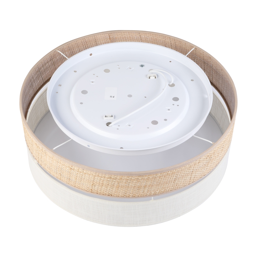 Loftlampe SIRJA BOHO 2xE27/15W/230V Ø 45 cm beige/creme