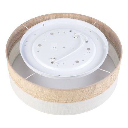 Loftlampe SIRJA BOHO 2xE27/15W/230V Ø 45 cm beige/creme