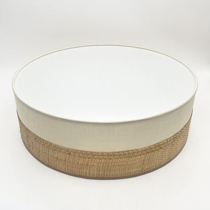 Loftlampe SIRJA BOHO 2xE27/15W/230V Ø 45 cm beige/creme