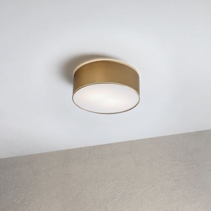 Loftlampe SIRJA DOUBLE 2xE14/15W/230V Ø 35 cm brun/guldfarvet