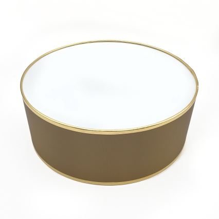 Loftlampe SIRJA DOUBLE 2xE14/15W/230V Ø 35 cm brun/guldfarvet